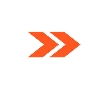 橙色卡通箭头指示元素GIF动态图箭头元素